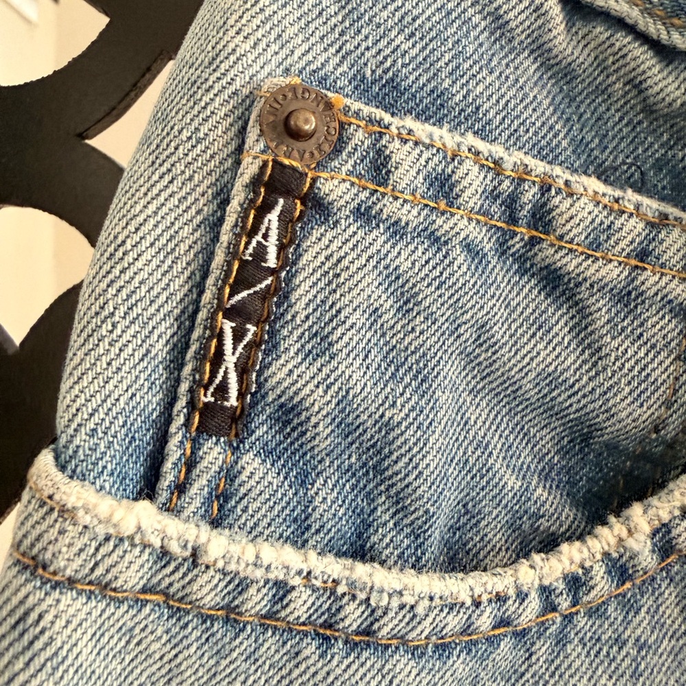 Vintage Armani Exchange Light Blue High Rise Women Jeans, 0 Regular - Picture 3 of 6
